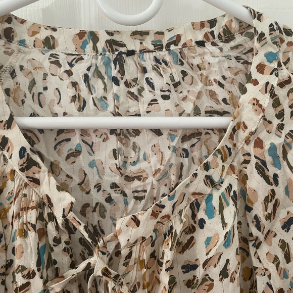 Womens Animal Print Colorful Blouse | Size Large | - Picture 5 of 7